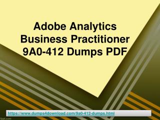 9A0-412 Dumps - 9A0-412 Practice Exam - www.dumps4download.com