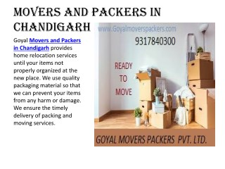 Packers and movers in Zirakpur