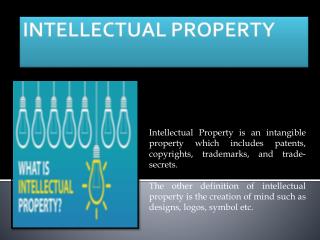 Reasons why to protect the Intellectual Property