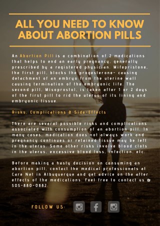 All you Need to Know about Abortion Pills