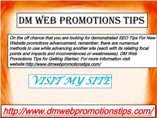 DM Web Promotion Tips