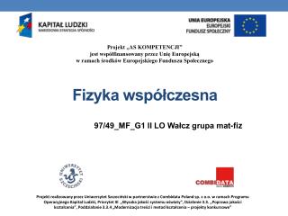 Fizyka współczesna