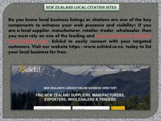 New Zealand Local Citation Sites