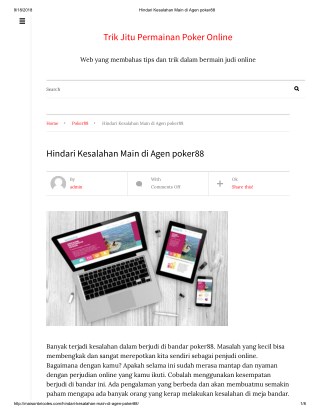 Hindari Kesalahan Main di Agen poker88