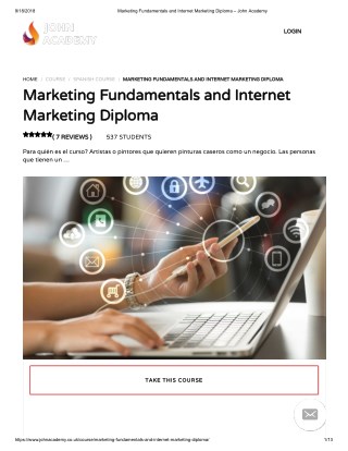 Marketing Fundamentals and Internet Marketing Diploma - John Academy