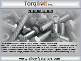 ASTM SPECIFICATION Fasteners