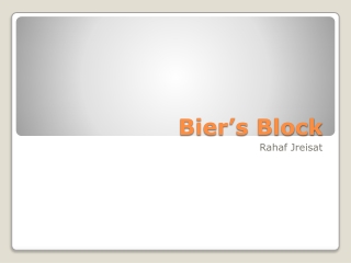 Bier’s Block