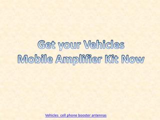 Get your Vehicles Mobile Amplifier Kit Now