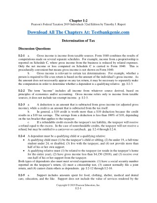 Pearsons Federal Taxation 2019 Individuals 32nd Edition Epub-Ebook