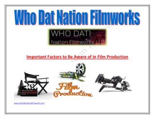 Television Film Production New Orleans stage plays.