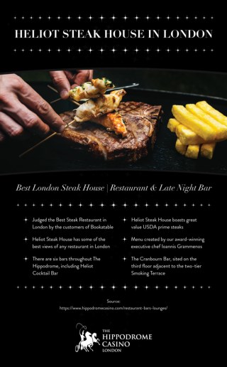 Heliot Steak House in London