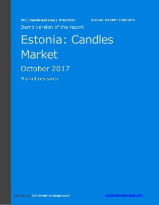 WMStrategy Demo Estonia Candles Market October 2017