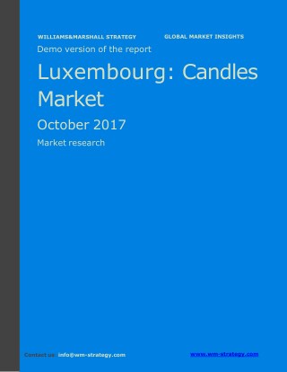 WMStrategy Demo Luxembourg Candles Market October 2017