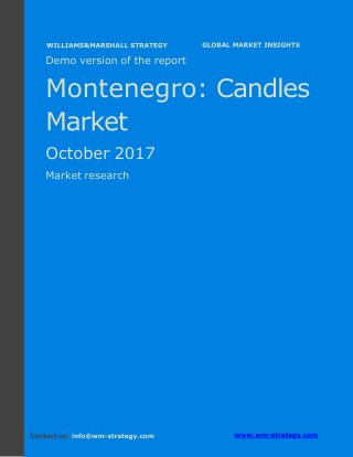 WMStrategy Demo Montenegro Candles Market October 2017