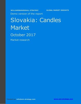 WMStrategy Demo Slovakia Candles Market October 2017