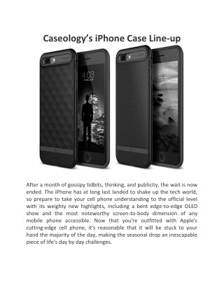 Caseologyâ€™s iPhone Case Line-up