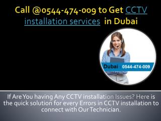 Fastest CCTV installation services in Dubai