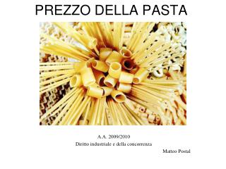 PREZZO DELLA PASTA