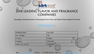 2018 Leading Flavor and Fragrance Companies | Aarkstore