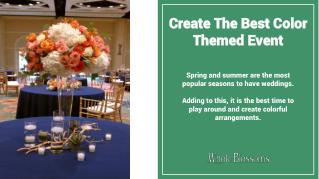 Choose the best Floral centerpieces for your themed wedding