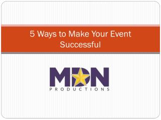 5 Ways to Make Your Event Successful