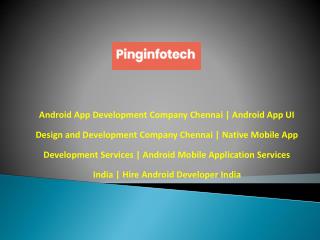 Android Mobile Application Services India | Hire Android Developer India