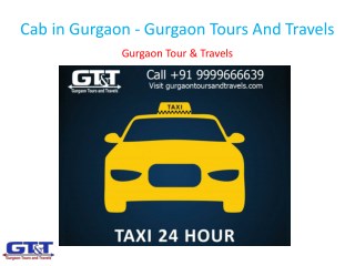 Cab in Gurgaon - Gurgaon Tours And Travels