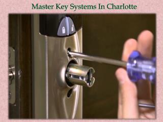 Master Key Systems In Charlotte