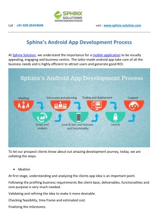 Sphinx’s Android App Development Process