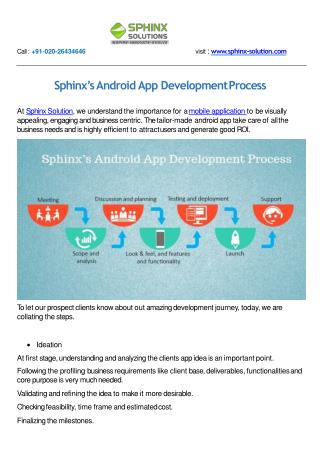 Sphinx’s Android App Development Process