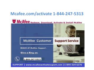 mcafee.com/activate USA | 1-844-247-5313 | McAfee retailcard