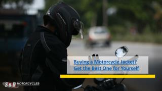 Buying a Motorcycle Jacket - Tips by S&D Motorcycles