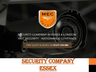 Security Company in Essex