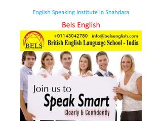 English Speaking Institute in Shahdara