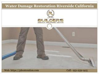 Water Damage Restoration Riverside California