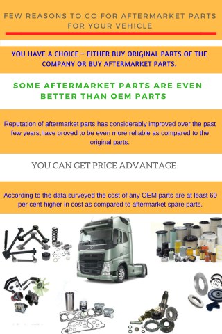 Few Reasons to Go for Aftermarket Parts for Your Vehicle