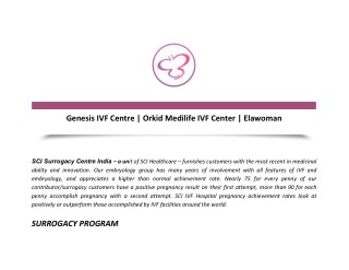 Genesis IVF Centre | Orkid Medilife IVF Center | Elawoman