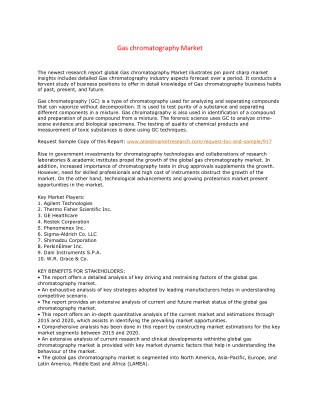 World Gas Chromatography Market