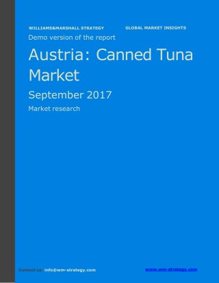 WMStrategy Demo Austria Canned Tuna Market September 2017