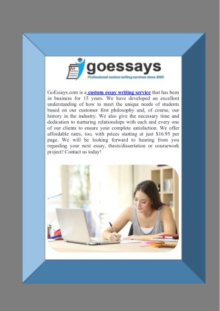 Affordable and Top Custom Essay Writing Services