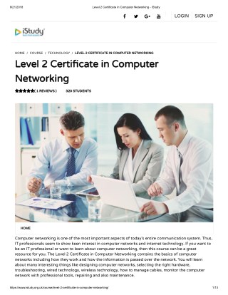 Level 2 Certificate in Computer Networking - istudy