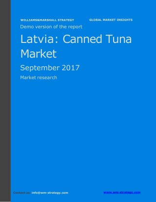 WMStrategy Demo Latvia Canned Tuna Market September 2017