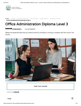 Office Administration Diploma Level 3 - LIBM