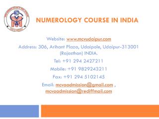 Numerology Course in India