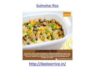 Get Gulmohar Rice for your healthy lifestyle