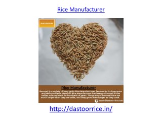 Dastoor Rice manufacture in India