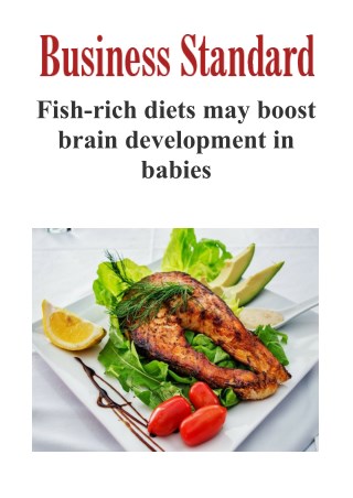 Fish-rich diets may boost brain development in babies
