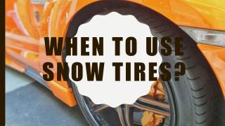 When to use all-season tires?