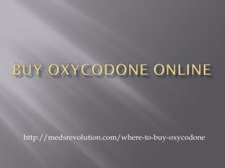 Buy Oxycodone Online