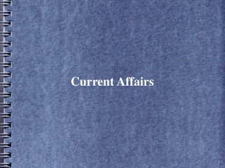Current Affairs